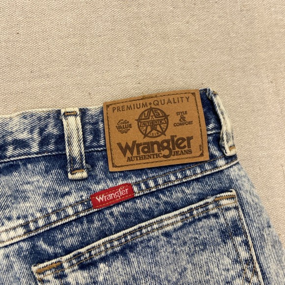 Vintage Wrangler Jeans Mens 32 x 30 Acid Wash Stone Wash Distressed 96501HW - Picture 12 of 12